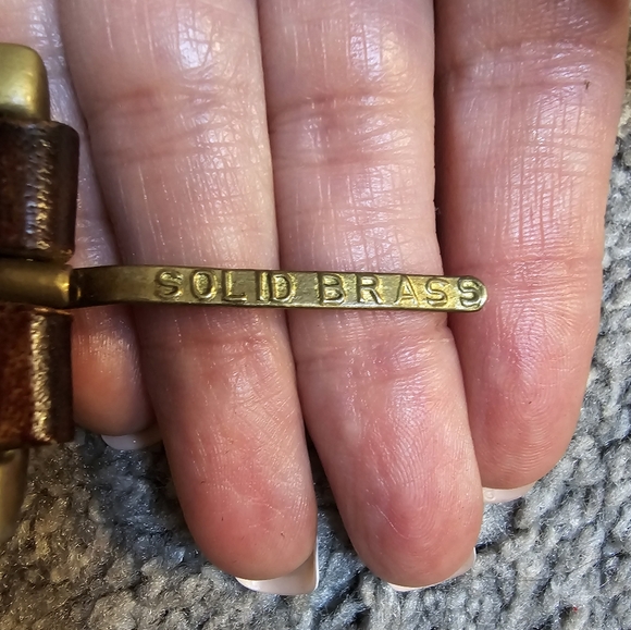 Leather & Brass Size Medium Woven Braided Belt Western Coastal Cowgirl - Picture 5 of 7